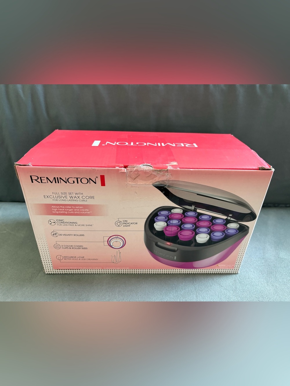 Remington Ionic Conditioning Heated Styling Set w/ 20 Velvety Rollers & J clips - Picture 4 of 5